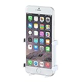 サンワダイレクト iPhone6s 6sPlus スマホ マグネットホルダー 冷蔵庫・キャビネット設置 汎用タイプ 角度調整可能 ホワイト 100-MR105W