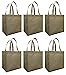 CYMA Reusable Grocery Totes, 6 Pack (Latte)