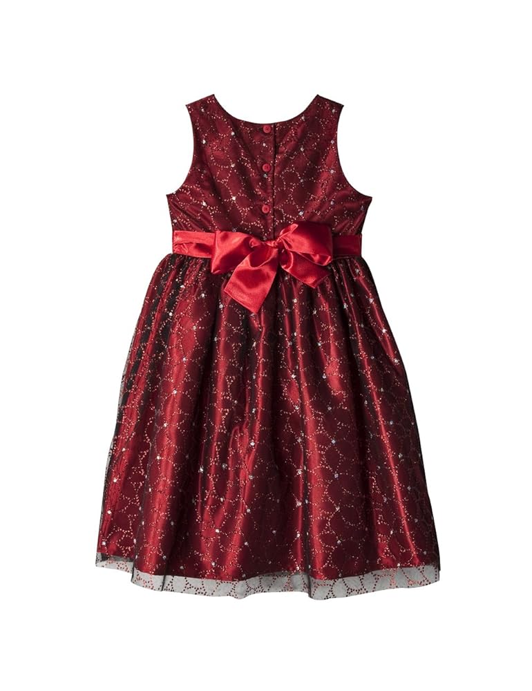 Girls' Cherokee® Red Glitter Sleeveless Holiday Dress Girls' Cherokee® Red Glitter Sleeveless Holiday Dress