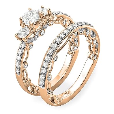 ladies wedding ring sets