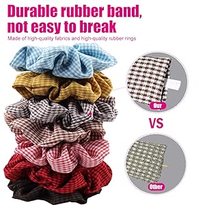 20pcs Hair Scrunchies Chiffon Satin Elastic Hair Bands Scrunchie