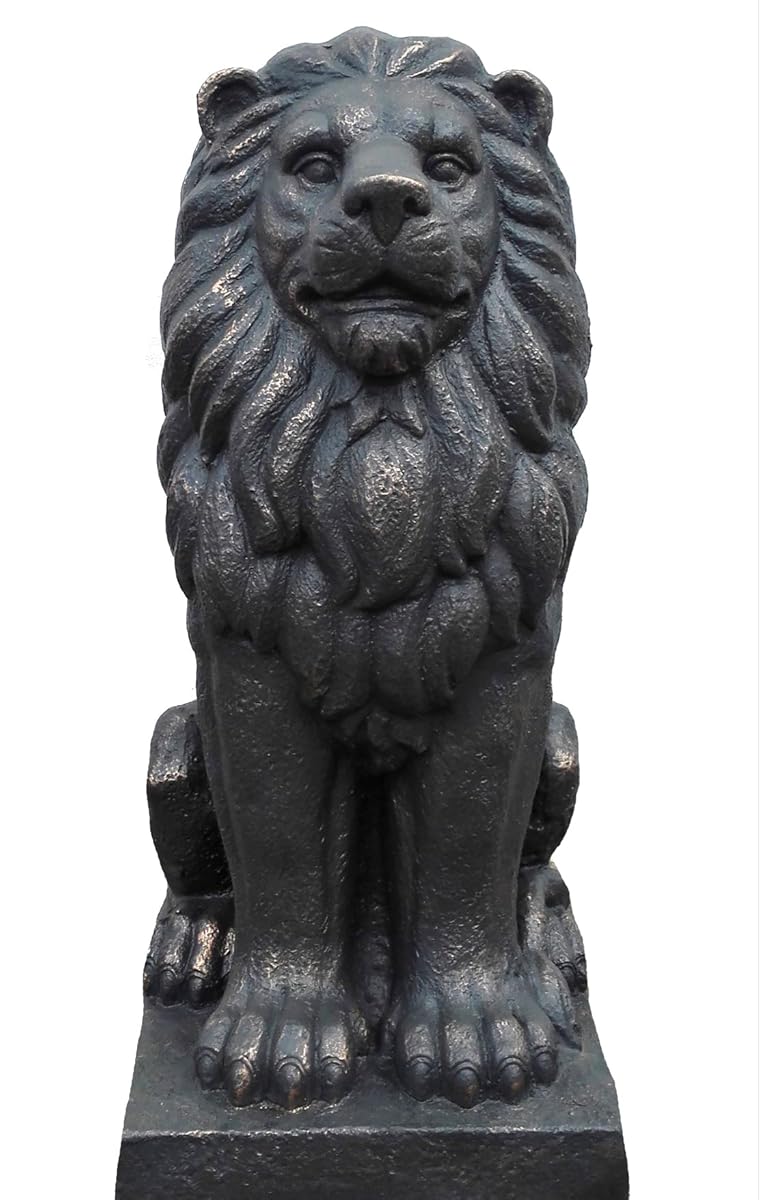 TIAAN 28” Lion King Concrete Statues Garden Statue Decor Lion