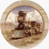 Thirstystone TS183R Natural Sandstone Coaster Set Old Train