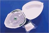 CPR Pocket Mask with Hard Case & One-Way Valve & O2 Inlet - 14000A