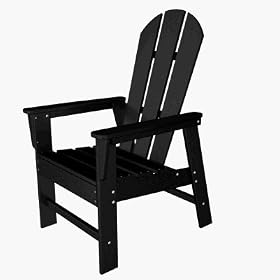 Polywood GNDSH16BL - Original Adirondack Chair - Black by