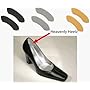 Heavenly-Heelz - Back of the Heel Cushions - Stop Heels from Slipping Out of Shoes by Foot Petals in Black, Buttercup or Silver