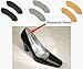 Heavenly-Heelz - Back of the Heel Cushions - Stop Heels from Slipping Out of Shoes by Foot Petals in Black, Buttercup or Silver