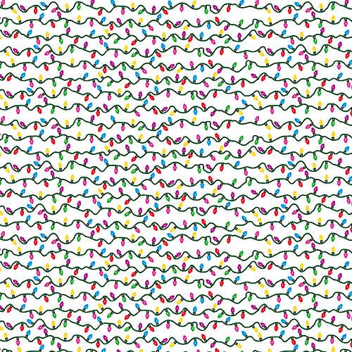 Christmas Lights Scrapbook Paper