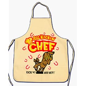 Buy Ass Kickin' Apron - Create an Ass Kickin' masterpiece wearing this Kick Yo Ass Hot apron!