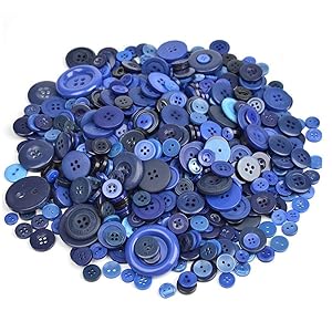 Christmas Decoration DIY Crafts Esoca 650Pcs Black Buttons for Craft Buttons Mixed Sizes Art Buttons for Arts