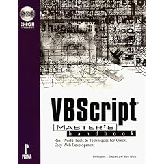 Vbscript Master's Handbook: Master's Handbook