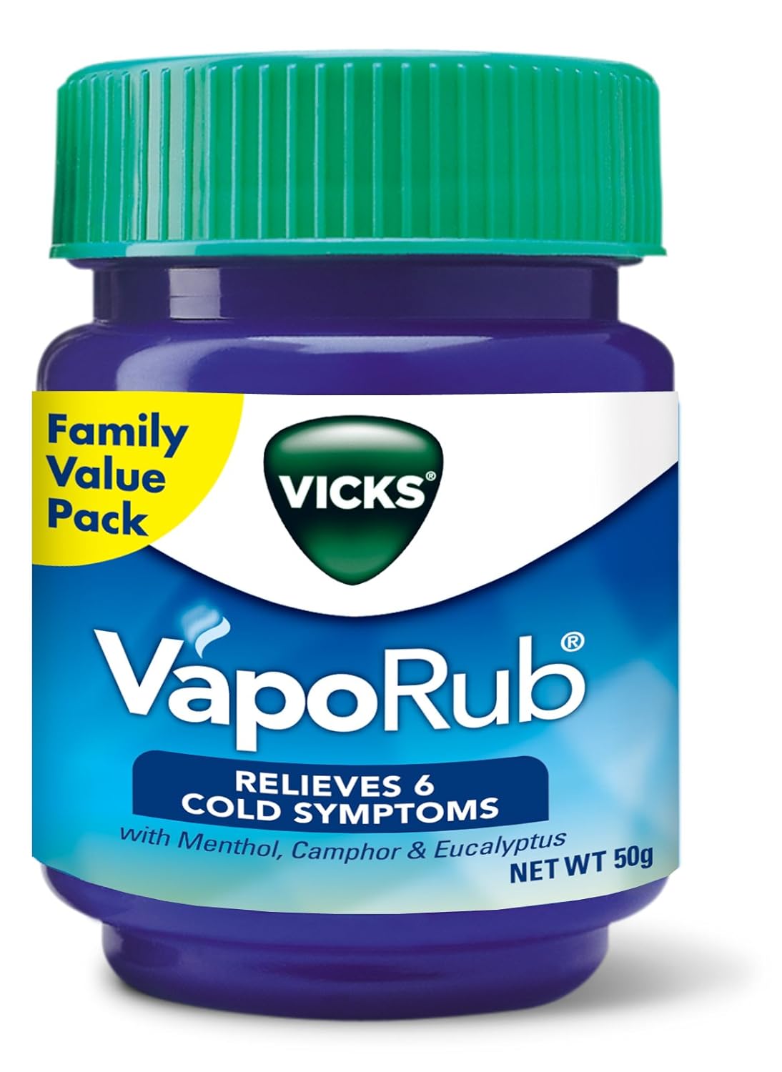 Vicks Vaporub 50 g & Eno Bottle 100 g (Lemon)72 (MRP90) WITH FREE