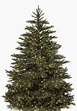 IMAGE OF Artificial Growth C-8761 - 7.5 Foot Windswept Pine Tree - Clear Lights