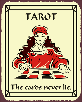 Cover image : Tarot Cards Sign, Size 12