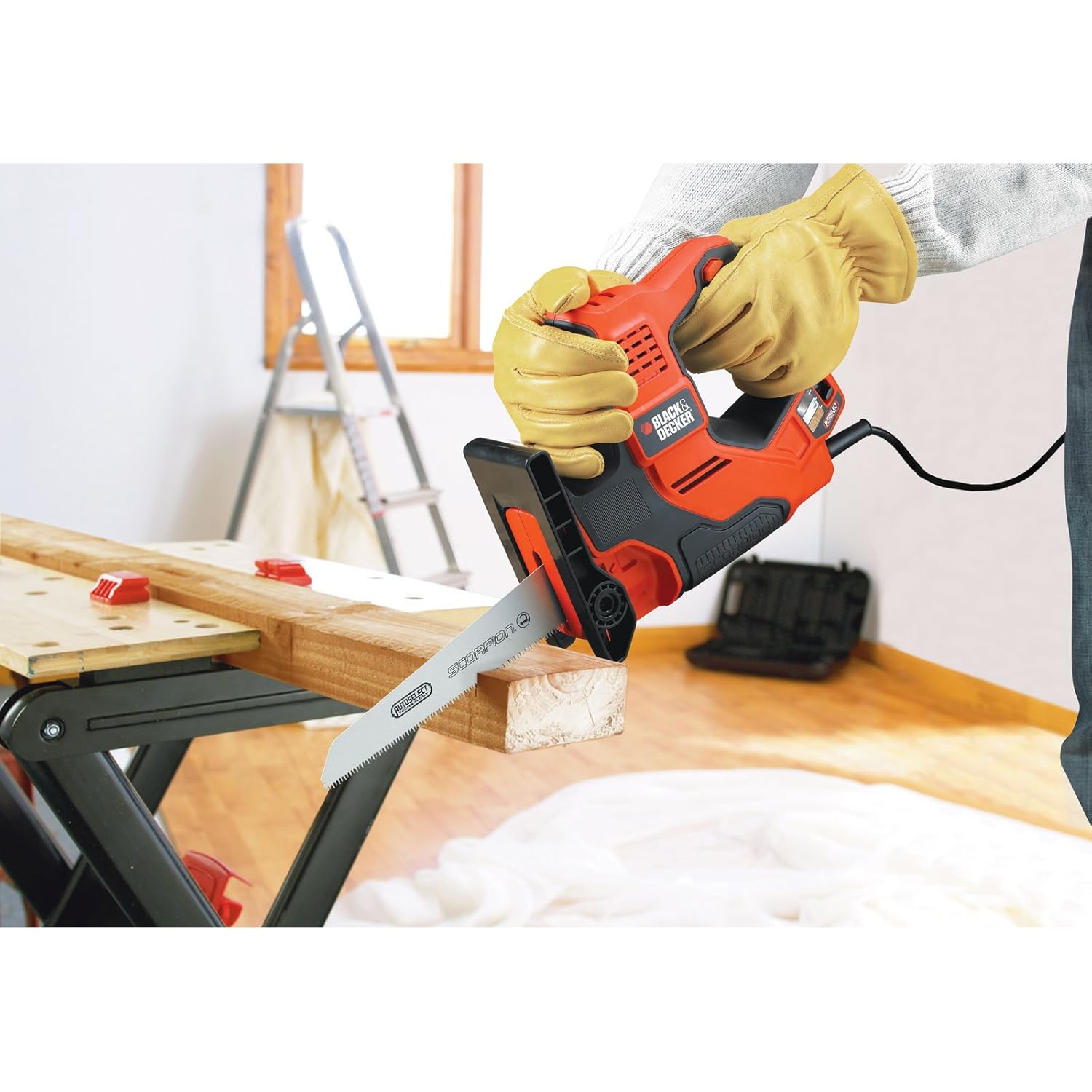 Black Decker Saw Electric Handsaw Power Tools Cut Blade Scorpion Jigsaw