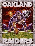 Oakland Raiders NFL 48x60 3 Point Stance Throw Blanket
