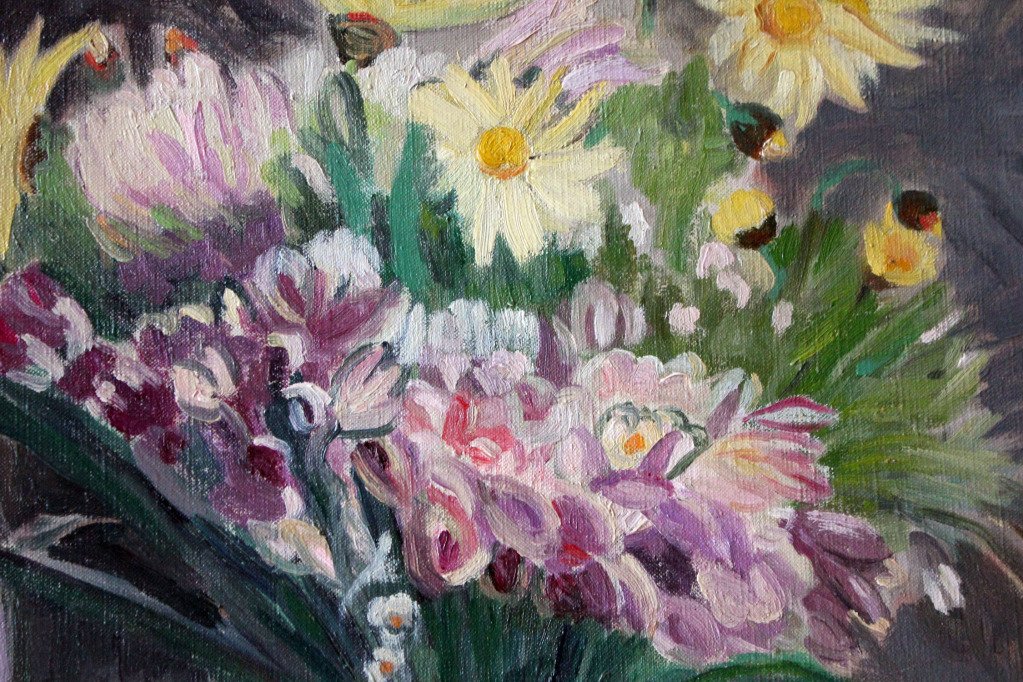 Still Life with Flowers by Ben Benn: Amazon Art: Oil Paintings Still Life with Flowers by Ben Benn: Amazon Art: Oil Paintings