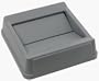 Trash Container Lid, Untouchable, Square, Swing-Free, Gray, Fits RUB3568 and 356 RUB268900GRA