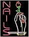 Nails Neon Sign (31H x 24L x 3D)