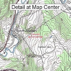Buy USGS Topographic Quadrangle Map - Concord, Vermont (Folded Waterproof)