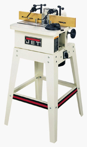 JET 708319 JWS-18HO 1/2-Inch and 3/4-Inch Interchangeable Spindle 1 Horsepower Shaper with 1/4-Inch and 1/2-Inch Router Collets, 115/230-Volt 1 Phase