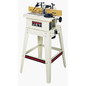 JET 708319 JWS-18HO 1/2-Inch and 3/4-Inch Interchangeable Spindle 1-Horsepower Shaper with 1/4-Inch and 1/2-Inch Router Collets, 115/230-Volt 1-Phase