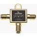 Leviton C5002-GO Two Way 75-Ohm Gold Splitter