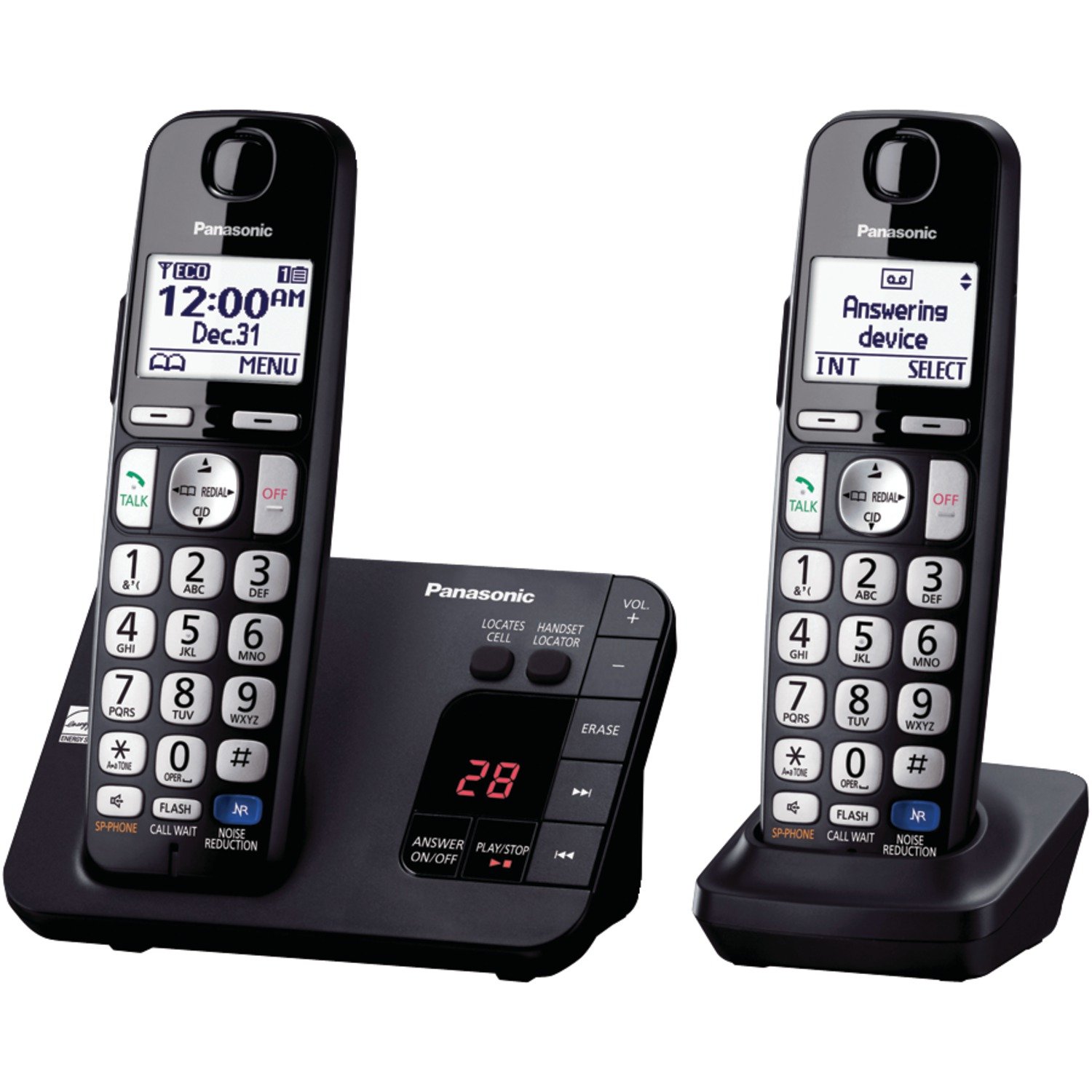 Panasonic Cordless Telephone Headset Answering Machine System Home