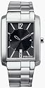 Police Gents Empire Stainless Steel and Black Dial Watch