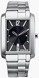 Police Gents Empire Stainless Steel and Black Dial Watch