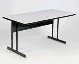 24x36 Computer Table Workstation-29H-Gray Granite (Gray Granite) (29H x 36W x 24D)