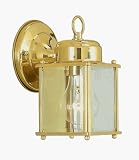Unique Design 2005-02 Outdoor Basics Outdoor Light- Polished Brass