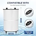 Miory Pool Fliter Cartridge Replacement for sta-rite 27002-0100S Pool and Spa D.E. Filter, Compatible with sta-rite PLM100 and System 2 Modular Media, with Air Bleed Assembly, 100 sq.ft 