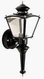 Heath SL-4150-BK-B Zenith Motion-Activated Four-Sided Coach Light, Black Brass