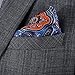 HISDERN Men's Paisley Pocket Square Handkerchief