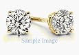 Prong Set 18K Yellow Gold Round Diamond Stud Earrings (1/4 ct. t.w.)