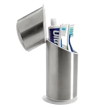 OXO Good Grips Toothbrush Organizer, Brushed Stainless