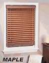 Achim Home Furnishings Madera Falsa 2-Inch Faux Wood Blind, 36-Inch by 64-Inch, Maple