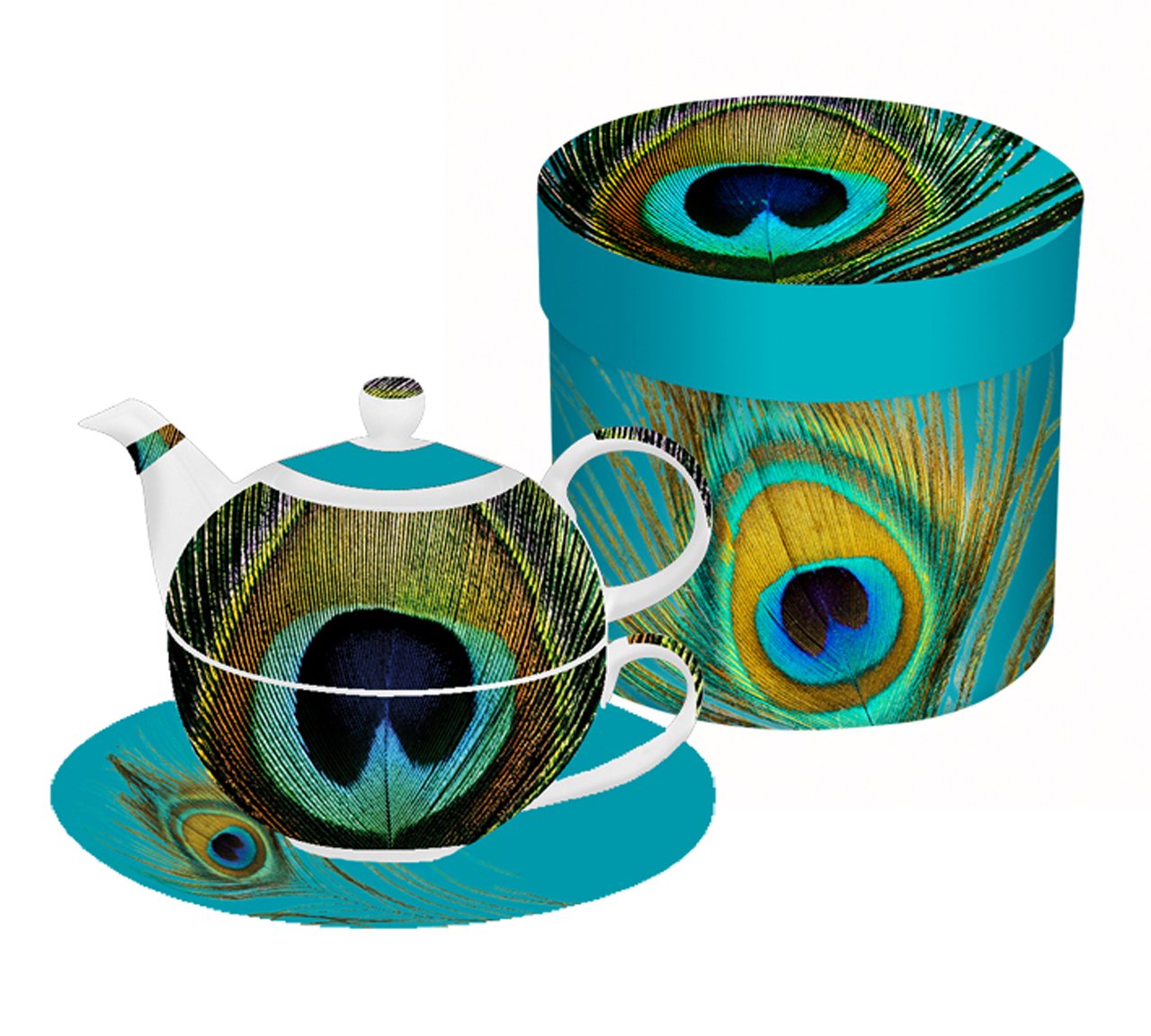 Paradise Peacock Tea for One Set