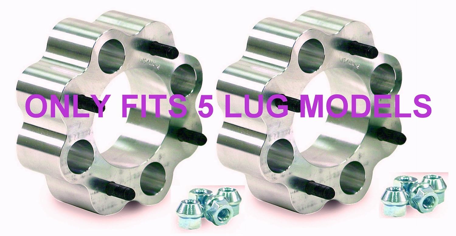 (2) New 1.5" 5/4.5" Wheel Spacers Kubota RTV900/1100/1140 & John Deere