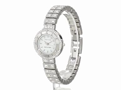 Anne Klein Women's AK/1035MPSV Swarovski Crystal Accented