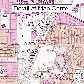 USGS Topographic Quadrangle Map - Newport Beach, California (Folded/Waterproof)