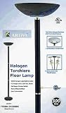 Artiva 21029BK BLK Halogen Floor Lamp - Black