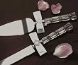 Pure Elegance in Wedding White Cake Serving Set (Set of 1) - by Weddingstar