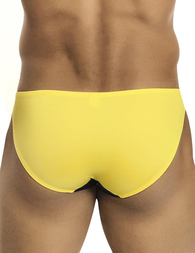 Vuthy 432 Blue and Yellow Colorblock Swim Bikini | Amazon.com
