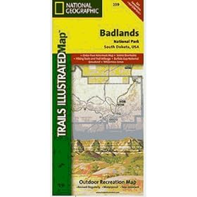 National Geographic TI00000239 Map Of Badlands National Park - South Dakota