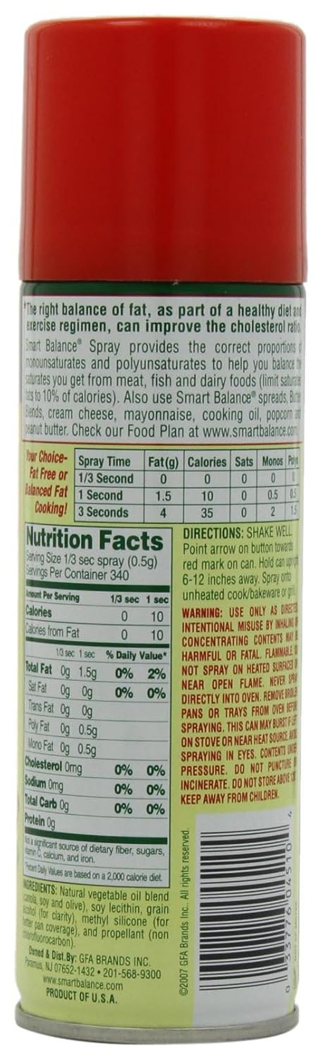 Amazon.com : Smart Balance Non Stick Cooking Spray, 6 oz : Non ...
