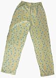 Yellow Tennis Knit Pajama Pants for Women