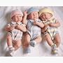 La Newborn 14" Real Girl w/Yellow Hat Special Edition Berenguer Doll