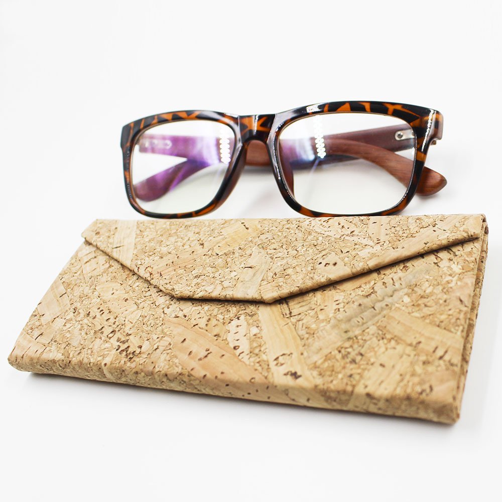 Eyeglasses Case, ASAPS Vintage Foldable Eyeglasses Case (Wood Sawdust)